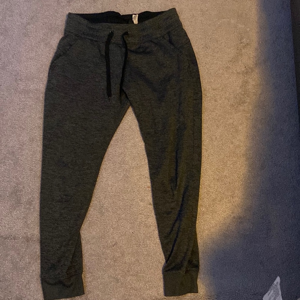 small dark grey joggers
